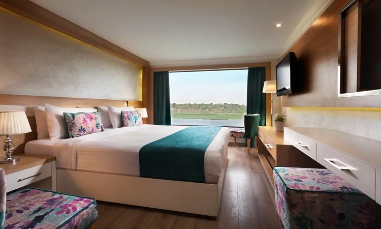 Cabin aboard the MS Acamar Nile Cruise Nile cruise